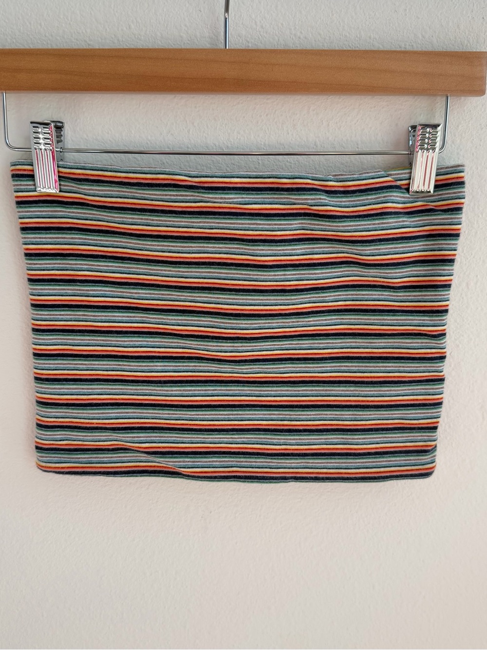 Brandy Melville Striped Tube Top Multicolor Y2K